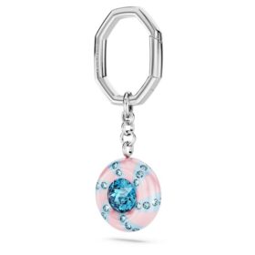 Sleutelhanger met ronde vorm, veelkleurig, gerhodineerd
