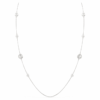 Snake Strandage Crystal Pearl, gemengde slijpvormen, Jaar van de Slang, wit, gerhodineerd