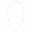Snake Strandage Crystal Pearl, gemengde slijpvormen, Jaar van de Slang, wit, gerhodineerd