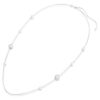 Snake Strandage Crystal Pearl, gemengde slijpvormen, Jaar van de Slang, wit, gerhodineerd
