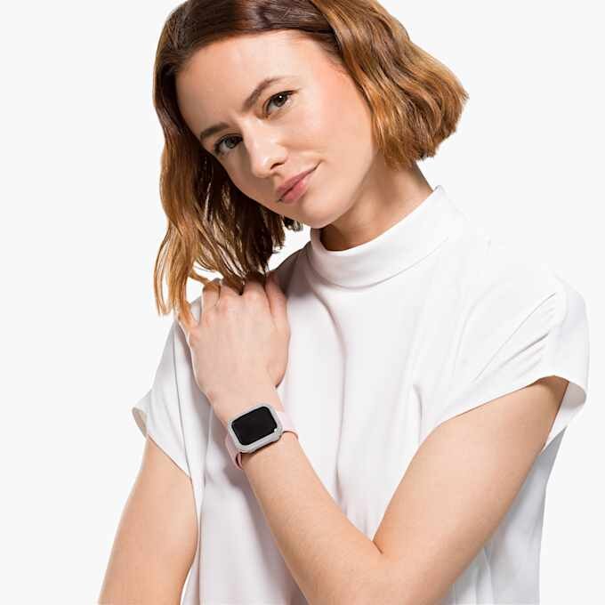 Sprankelende hoes voor Apple Watch® Series 4 & 5, 40 mm, zilverkleurig Sprankelende hoes voor Apple Watch® Series 4 & 5, 40 mm, zilverkleurig