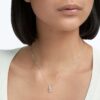 Stilla Attract hanger, ronde slijpvorm, wit, gerhodineerd Stilla Attract hanger, ronde slijpvorm, wit, gerhodineerd