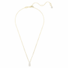 Stilla Attract hanger, ronde slijpvorm, wit, verguld Stilla Attract hanger, ronde slijpvorm, wit, verguld
