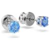 Stilla Attract oorbellen met ronde slijpvorm, blauw, gerhodineerd Stilla Attract oorbellen met ronde slijpvorm, blauw, gerhodineerd