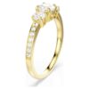 Stilla Attract-ring, ronde slijpvorm, wit, verguld Stilla Attract-ring, ronde slijpvorm, wit, verguld