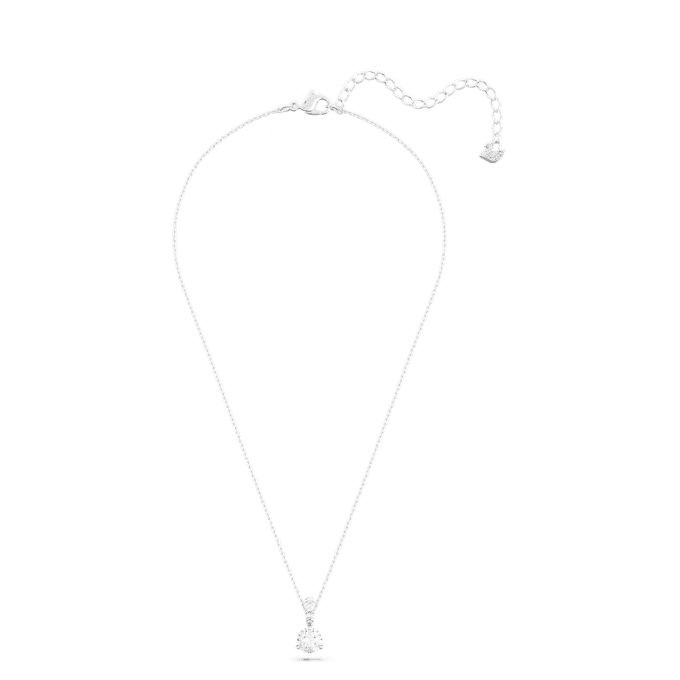 Stilla-hanger met ronde slijpvorm, wit, gerhodineerd Stilla-hanger met ronde slijpvorm, wit, gerhodineerd