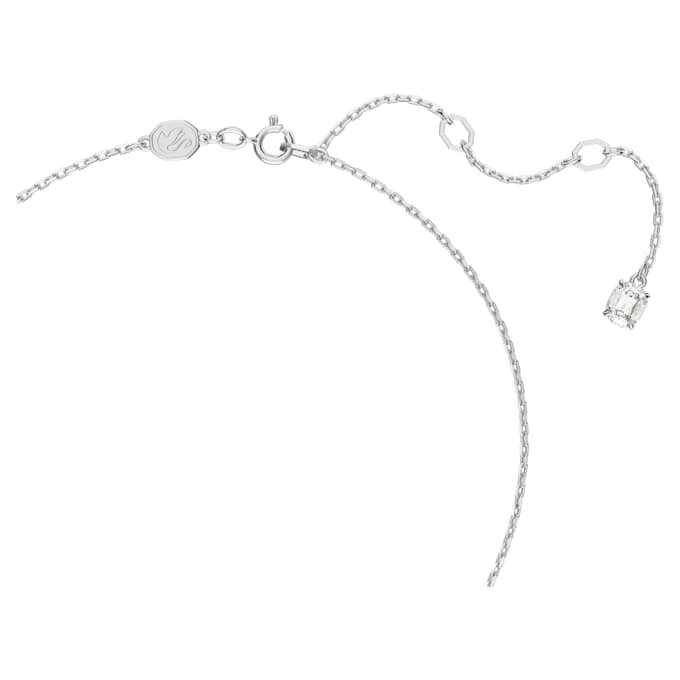 Stilla-hanger met ronde slijpvorm, wit, gerhodineerd Stilla-hanger met ronde slijpvorm, wit, gerhodineerd