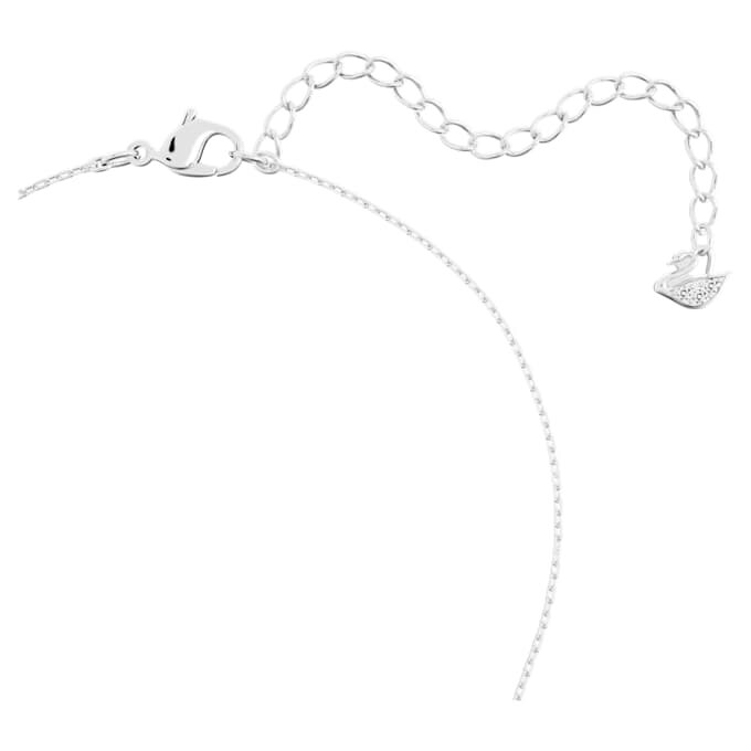 Stilla-hanger met ronde slijpvorm, wit, gerhodineerd Stilla-hanger met ronde slijpvorm, wit, gerhodineerd