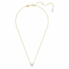 Stilla-hanger met ronde slijpvorm, wit, verguld Stilla-hanger met ronde slijpvorm, wit, verguld