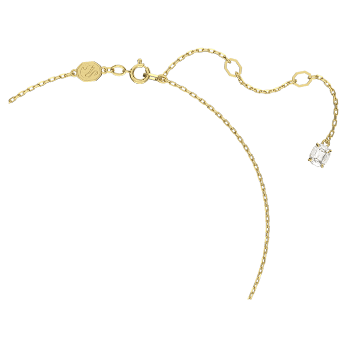 Stilla-hanger met ronde slijpvorm, wit, verguld Stilla-hanger met ronde slijpvorm, wit, verguld