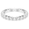 Stilla-ringset (2), ronde slijpvorm, wit, gerhodineerd Stilla-ringset (2), ronde slijpvorm, wit, gerhodineerd