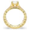 Stilla-ringset (2), ronde slijpvorm, wit, verguld Stilla-ringset (2), ronde slijpvorm, wit, verguld