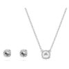 Stilla-set met ronde slijpvorm, wit, gerhodineerd Stilla-set met ronde slijpvorm, wit, gerhodineerd