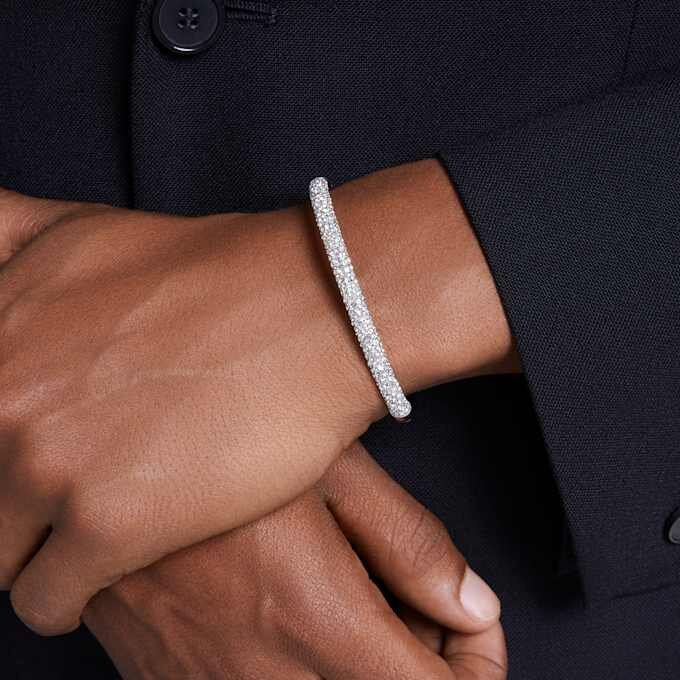 Sublima-armband Snow Pavé, wit, gerhodineerd Sublima-armband Snow Pavé, wit, gerhodineerd