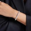 Sublima-armband Snow Pavé, wit, gerhodineerd Sublima-armband Snow Pavé, wit, gerhodineerd