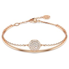 Sublima-armband wit, roségoudkleurig verguld
