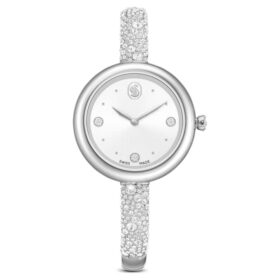 Sublima armbandhorloge, Swiss Made, metalen armband, zilverkleurig, roestvrij staal