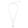 Sublima gelaagde hanger wit, gerhodineerd