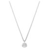 Sublima gelaagde hanger wit, gerhodineerd