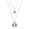 Sublima gelaagde hanger wit, gerhodineerd