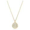 Sublima gelaagde hanger, wit, verguld