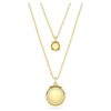 Sublima gelaagde hanger, wit, verguld