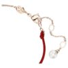Symbolica-armband met kristallen parel, pavé, hoefijzer, wit, roségoudkleurig verguld Symbolica-armband met kristallen parel, pavé, hoefijzer, wit, roségoudkleurig verguld