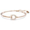 Symbolica-armband met pavé, hoefijzer, wit, roségoudkleurig verguld Symbolica-armband met pavé, hoefijzer, wit, roségoudkleurig verguld