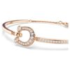 Symbolica-armband met pavé, hoefijzer, wit, roségoudkleurig verguld Symbolica-armband met pavé, hoefijzer, wit, roségoudkleurig verguld