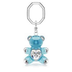 Teddy-sleutelhanger, blauw, gerhodineerd