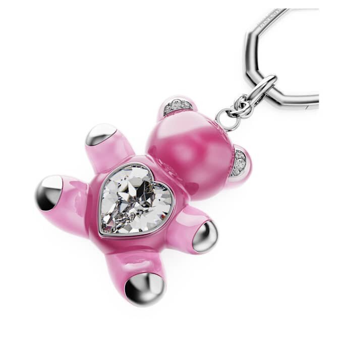 Teddy-sleutelhanger, roze, gerhodineerd Teddy-sleutelhanger, roze, gerhodineerd