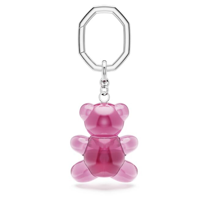 Teddy-sleutelhanger, roze, gerhodineerd Teddy-sleutelhanger, roze, gerhodineerd