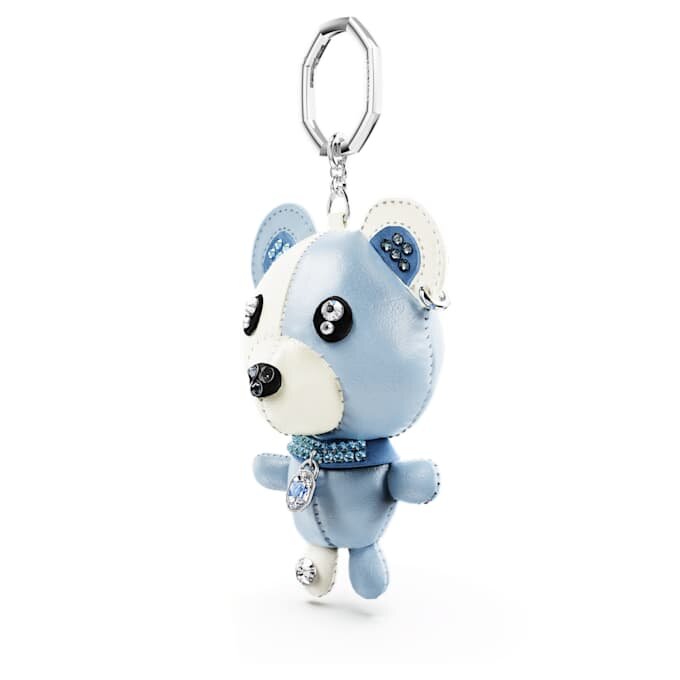 Teddy-tasbedeltje, blauw, gerhodineerd Teddy-tasbedeltje, blauw, gerhodineerd