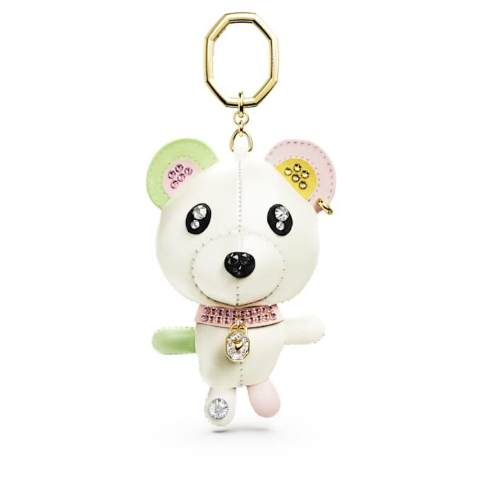 Teddy-tasbedeltje, veelkleurig, verguld Teddy-tasbedeltje, veelkleurig, verguld