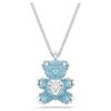 Teddybeer-hanger, blauw, gerhodineerd Teddybeer-hanger, blauw, gerhodineerd