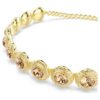 Una Angelic Choker, ronde slijpvorm, karamelkleurig, verguld in goudtint Una Angelic Choker, ronde slijpvorm, karamelkleurig, verguld in goudtint