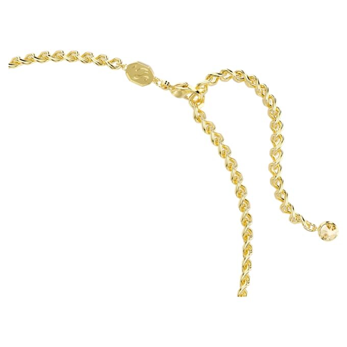 Una Angelic Choker, ronde slijpvorm, karamelkleurig, verguld in goudtint Una Angelic Choker, ronde slijpvorm, karamelkleurig, verguld in goudtint