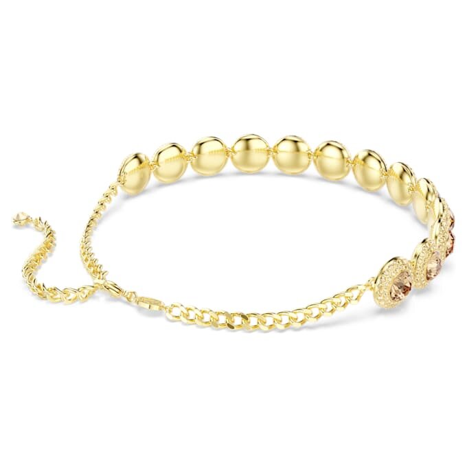 Una Angelic Choker, ronde slijpvorm, karamelkleurig, verguld in goudtint Una Angelic Choker, ronde slijpvorm, karamelkleurig, verguld in goudtint