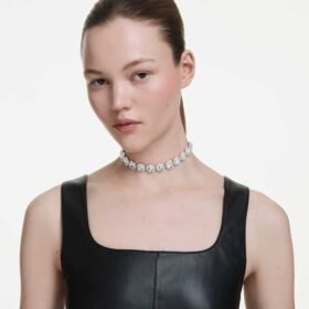 Una Angelic Choker Wit, gerhodineerd