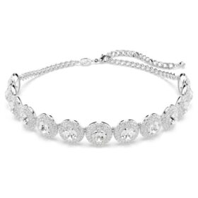Una Angelic Choker Wit, gerhodineerd