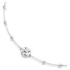 Una Angelic hanger met ronde slijpvorm, dubbelzijdige motieven, wit, gerhodineerd
