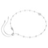 Una Angelic hanger met ronde slijpvorm, dubbelzijdige motieven, wit, gerhodineerd