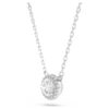 Una Angelic hanger, ronde slijpvorm, pavé, wit, gerhodineerd Una Angelic hanger, ronde slijpvorm, pavé, wit, gerhodineerd