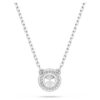 Una Angelic hanger, ronde slijpvorm, pavé, wit, gerhodineerd Una Angelic hanger, ronde slijpvorm, pavé, wit, gerhodineerd