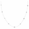 Una Angelic ketting met ronde motieven, wit, gerhodineerd Una Angelic ketting met ronde motieven, wit, gerhodineerd