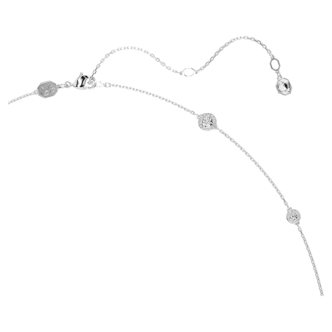 Una Angelic ketting met ronde motieven, wit, gerhodineerd Una Angelic ketting met ronde motieven, wit, gerhodineerd