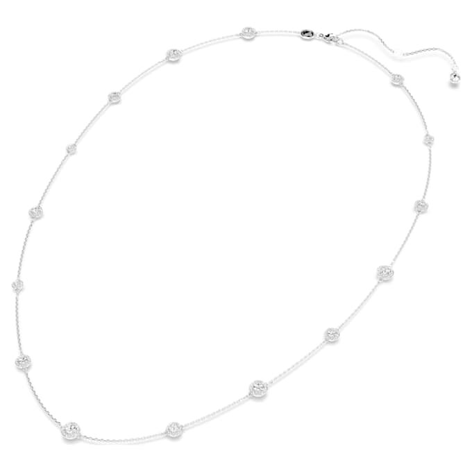 Una Angelic ketting met ronde motieven, wit, gerhodineerd Una Angelic ketting met ronde motieven, wit, gerhodineerd