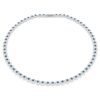 Una Angelic-ketting met ronde slijpvorm, blauw, gerhodineerd Una Angelic-ketting met ronde slijpvorm, blauw, gerhodineerd