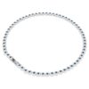 Una Angelic-ketting met ronde slijpvorm, blauw, gerhodineerd Una Angelic-ketting met ronde slijpvorm, blauw, gerhodineerd