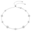 Una Angelic-ketting met ronde slijpvorm, dubbelzijdige motieven, wit, gerhodineerd Una Angelic-ketting met ronde slijpvorm, dubbelzijdige motieven, wit, gerhodineerd